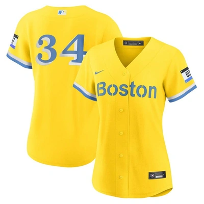 Shop Nike David Ortiz Gold Boston Red Sox City Connect Replica Player Jersey