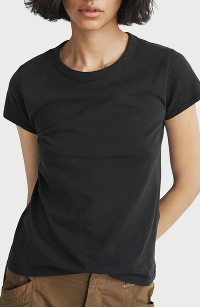 Rag & Bone Rag And Bone Black The Tee T-shirt In Black