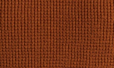 Shop Treasure & Bond Thermal Knit Cotton Sweater In Brown Temple