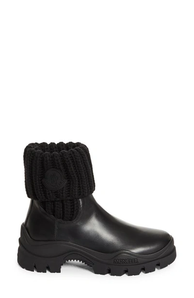 Moncler Larue Water Repellent Ankle Boot In Black