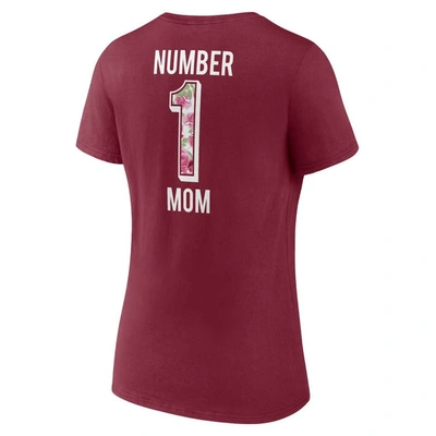 Shop Fanatics Branded Burgundy Washington Commanders Team Mother's Day V-neck T-shirt