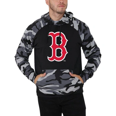 Shop Foco Black Boston Red Sox Camo Raglan Pullover Hoodie