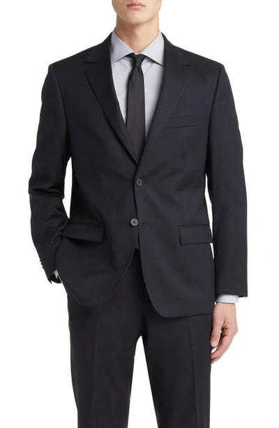 Shop Daniel Hechter Norris Solid Wool Suit In Black