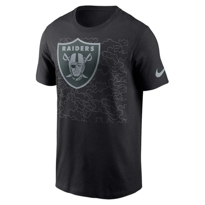 Shop Nike Black Las Vegas Raiders Rflctv T-shirt