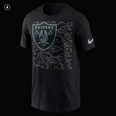 Shop Nike Black Las Vegas Raiders Rflctv T-shirt