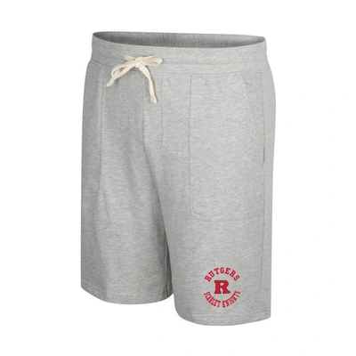 Shop Colosseum Heather Gray Rutgers Scarlet Knights Love To Hear This Terry Shorts
