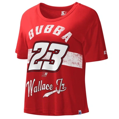 Shop Starter Red Bubba Wallace Record Setter T-shirt