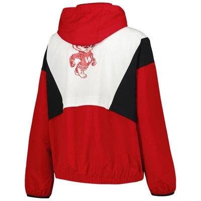 Shop Under Armour Red/white Wisconsin Badgers Game Day Full-zip Jacket