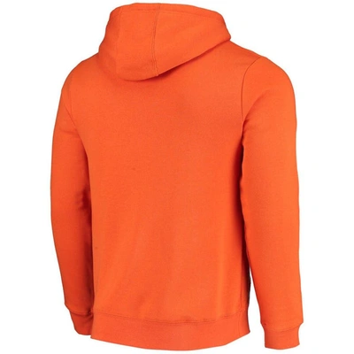 Shop Fanatics Branded Orange Wnba Logo Fitted Pullover Hoodie