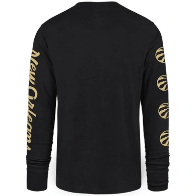 Shop 47 ' Black Toronto Raptors 2023/24 City Edition Triplet Franklin Long Sleeve T-shirt