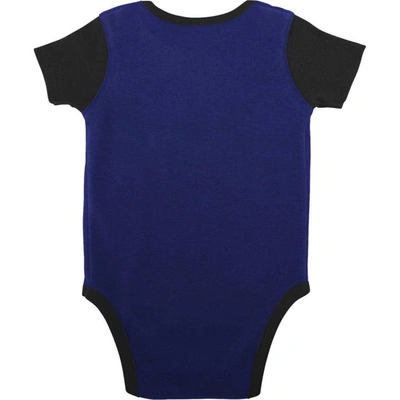 Outerstuff Newborn & Infant Purple/black Baltimore Ravens Home Field Advantage Three-piece Bodysuit, In Purple