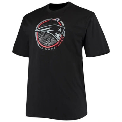 Shop Fanatics Branded Black New England Patriots Big & Tall Color Pop T-shirt