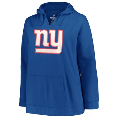 Shop Profile Saquon Barkley Royal New York Giants Plus Size Player Name & Number Pullover Hoodie