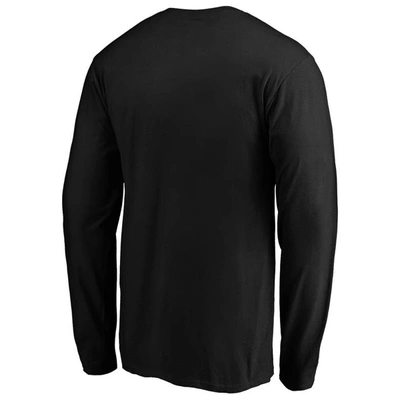 Shop Fanatics Branded Black Charlotte Fc Primary Logo Long Sleeve T-shirt