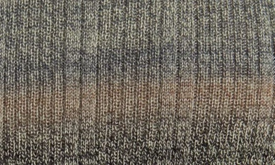 Shop Re/done Space Dye Stripe Rib Crop Wool Cardigan In Grey Space Dye