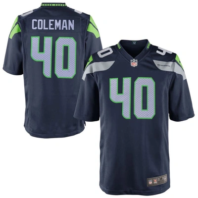 Shop Nike Youth  Derrick Coleman College Navy Seattle Seahawks Team Color Game Jersey
