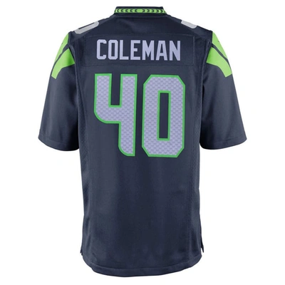 Shop Nike Youth  Derrick Coleman College Navy Seattle Seahawks Team Color Game Jersey