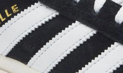 Shop Adidas Originals Gazelle Bold Platform Sneaker In Black/ White/ Core White