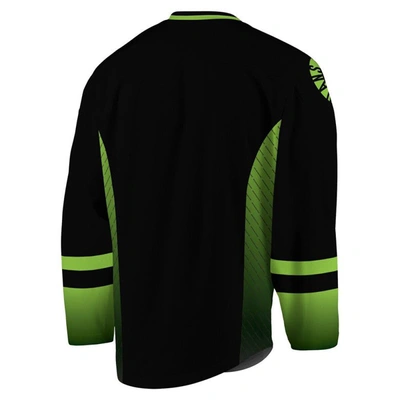 Shop Adpro Sports Black/kelly Green Saskatchewan Rush Replica Jersey