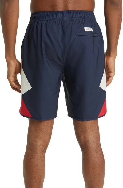 Fair Harbor The Anchor Swim Trunks In Red Mc
