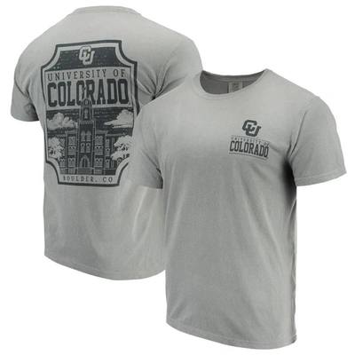 Shop Image One Gray Colorado Buffaloes Comfort Colors Campus Icon T-shirt