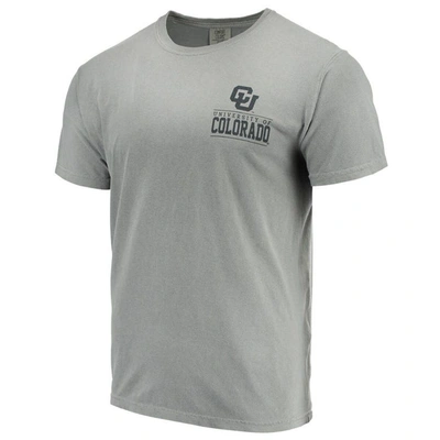 Shop Image One Gray Colorado Buffaloes Comfort Colors Campus Icon T-shirt
