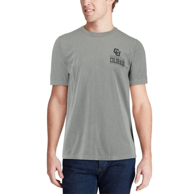 Shop Image One Gray Colorado Buffaloes Comfort Colors Campus Icon T-shirt