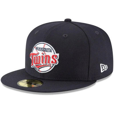 Shop New Era Navy Minnesota Twins Cooperstown Collection Wool 59fifty Fitted Hat