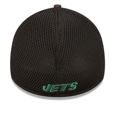 Shop New Era Black New York Jets Team Neo 39thirty Flex Hat