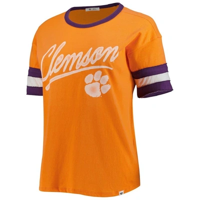 Shop 47 ' Orange Clemson Tigers Dani Retro Slub T-shirt