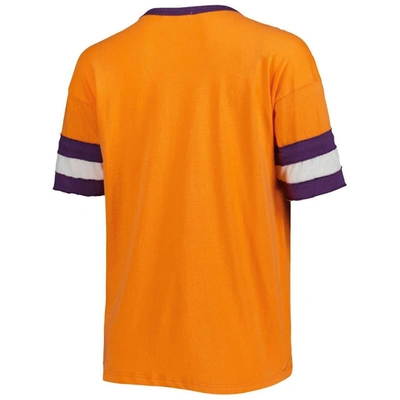 Shop 47 ' Orange Clemson Tigers Dani Retro Slub T-shirt