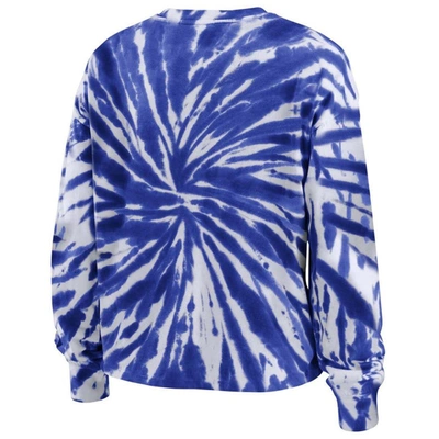 Shop Wear By Erin Andrews Blue Toronto Maple Leafs Tie-dye Long Sleeve T-shirt