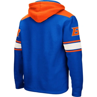 Shop Colosseum Royal Boise State Broncos 2.0 Lace-up Pullover Hoodie