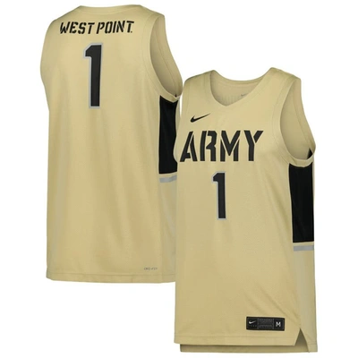 Shop Nike #1 Gold Army Black Knights Team Replica Basketball Jersey