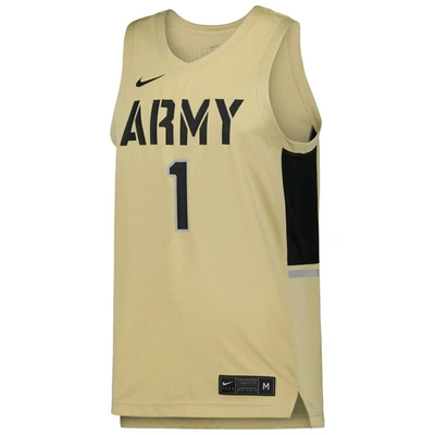 Shop Nike #1 Gold Army Black Knights Team Replica Basketball Jersey