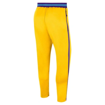 Shop Nike Gold Los Angeles Lakers 2021/22 City Edition Therma Flex Showtime Pants