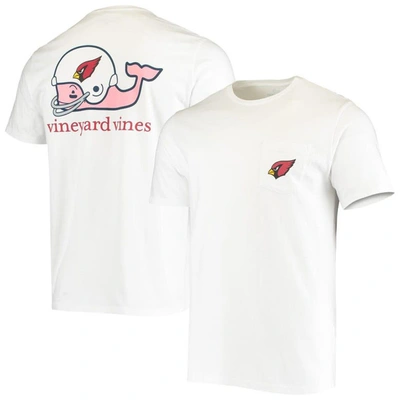 Shop Vineyard Vines White Arizona Cardinals Team Whale Helmet T-shirt