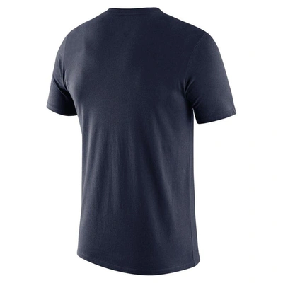 Shop Nike Navy Brooklyn Nets 2021/22 City Edition Essential Wordmark Collage T-shirt