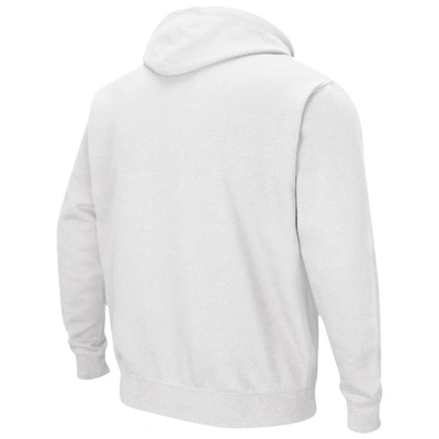 Shop Colosseum White Air Force Falcons Arch & Logo 3.0 Pullover Hoodie