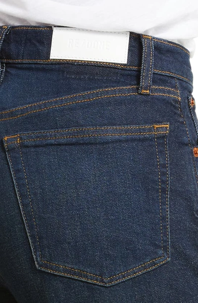 Re/done High Waist Crop Wide Leg Jeans In Barely Worn