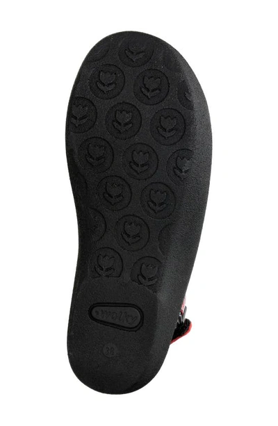 Wolky Jewel Sandal In Red Mini Croco Leather