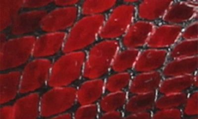 Wolky Jewel Sandal In Red Mini Croco Leather