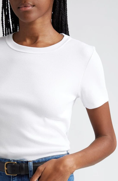 Shop Veronica Beard Pruitt Cotton T-shirt In White
