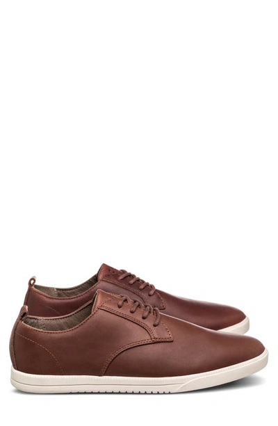 Shop Clae Ellington Sneaker In Chestnut Oiled Leather