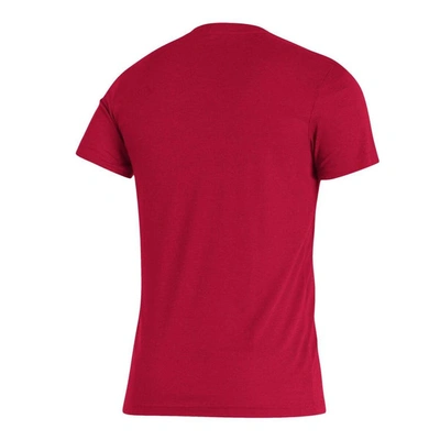 Shop Adidas Originals Adidas Crimson Indiana Hoosiers Along The Shadow Tri-blend T-shirt