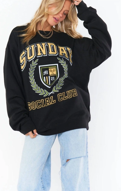 Shop Show Me Your Mumu Stanley Sweatshirt In Sunday Social Graphic In Multi