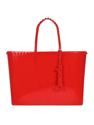 Shop Carmen Sol Angelica Large Tote Bag In Red