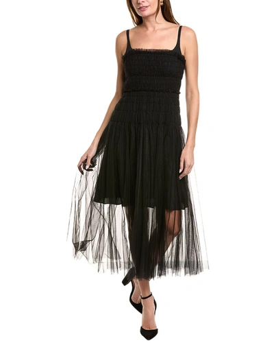 Shop Rebecca Taylor Tulle Dress In Black