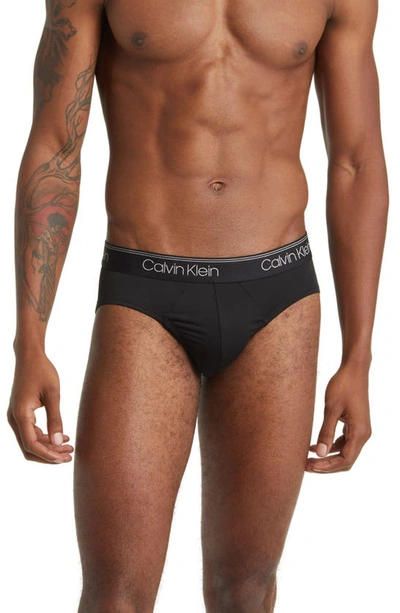 Shop Calvin Klein Assorted 3-pack Microfiber Briefs In Black