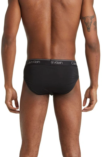 Calvin Klein Assorted 3-pack Microfiber Briefs In Black